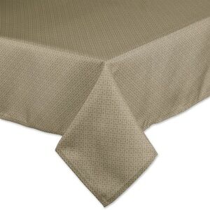 Tonal Lattice Print Outdoor Tablecloth, 60x84 Inches